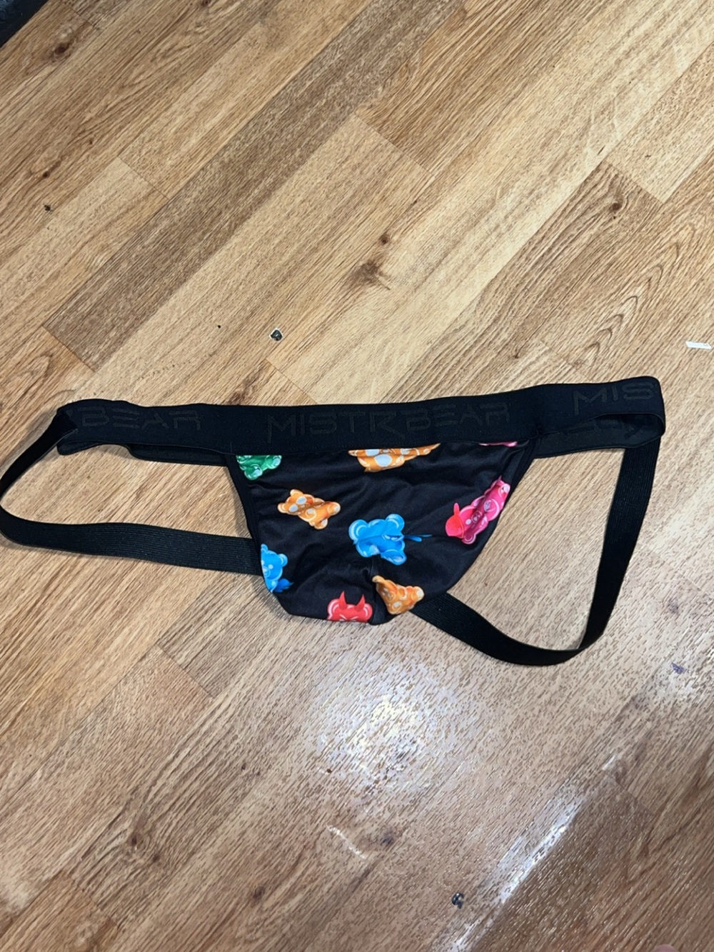 Colorful Bear Print Jock Strap
